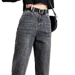 ITC highrise jeans gray vintage slim leg womens 30